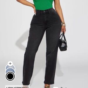 Fashion Nova Black Denim Jeans